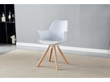 SalesFever® Armlehnstuhl mit Kunststoffschale 2er Set Weiß Paris 368978 Miniaturansicht - 5