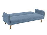 SalesFever® 3-Sitzer Sofa Strukturstoff fein Blau Clik Clak 368657 Miniaturansicht - 2