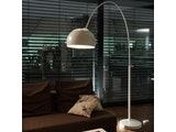 SalesFever® Bogenlampe weiß lackiert Big Deal mit Marmorfuß 783 Miniaturansicht - 3