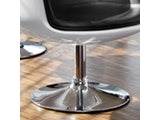 SalesFever® Stuhl schwarz/weiß Studio 54 Lounge drehbar 1398 Miniaturansicht - 4