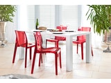 SalesFever® Designer rot transparent Stuhl Sari aus Kunststoff 6470 Miniaturansicht - 7