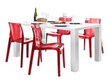 SalesFever® Designer rot transparent Stuhl Sari aus Kunststoff 6470 Miniaturansicht - 8