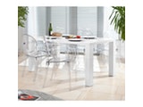 SalesFever® Essgruppe Igloo mit Armlehnen transpararent Luke 180x90cm 4 Design Stühle 9005 Miniaturansicht - 2