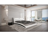 Innocent® Polsterbett 160 x 200 cm weiß schwarz Doppelbett LED MANGUSTA 10681 Miniaturansicht - 4