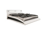 Innocent® Polsterbett 140x200 cm weiß schwarz Doppelbett LED BALISANI 10686 Miniaturansicht - 2