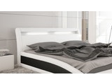 Innocent® Polsterbett 180x200 cm weiß schwarz Doppelbett LED BALISANI 10160 Miniaturansicht - 4