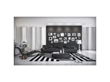 Innocent® Sofa schwarz / weiße Konstrastlinie 3-Sitzer Azure aus Kunstleder 10720 Miniaturansicht - 3