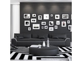 Innocent® Sofa schwarz / weiße Konstrastlinie 3-Sitzer Azure aus Kunstleder 10720 Miniaturansicht - 2