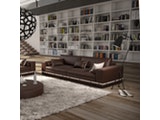 Innocent® Sofa dunkelbraun / creme 2-Sitzer Artesania mit Gürtel 10744 Miniaturansicht - 2