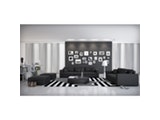 Innocent® Sofa schwarz Design 3-Sitzer 245 cm frei stellbar mit Kissen 10751 Miniaturansicht - 3