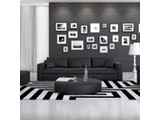 Innocent® Sofa schwarz Design 3-Sitzer 245 cm frei stellbar mit Kissen 10751 Miniaturansicht - 2
