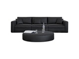 Innocent® Sofa schwarz Design 3-Sitzer 245 cm frei stellbar mit Kissen 10751 Miniaturansicht - 1