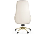 SalesFever® Schreibtischstuhl weiß mit goldenen Elementen Primo Design Luxus 11103 Miniaturansicht - 5