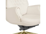 SalesFever® Schreibtischstuhl weiß mit goldenen Elementen Primo Design Luxus 11103 Miniaturansicht - 6