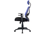 SalesFever® Schreibtischstuhl blau/schwarz Zamora mit Netzbezug 11113 Miniaturansicht - 3