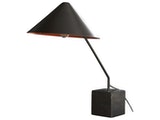 SalesFever® Tischlampe schwarz Trina Marmorsockel n-7133-4623 Miniaturansicht - 1