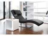 SalesFever® Liege schwarz Polsterliege Relaxliege 200 cm Modern Design TIARA 1314 Miniaturansicht - 6