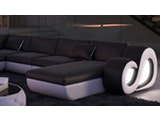 Innocent® Wohnlandschaft schwarz/weiß L-Form Design Sofa mit LED NESTA n-7997-5342 Miniaturansicht - 5