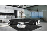 Innocent® Wohnlandschaft schwarz/weiß L-Form Design Sofa mit LED NESTA n-7997-5342 Miniaturansicht - 2
