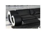 Innocent® Sofa schwarz/weiß 2-Sitzer Nesta mit LED n-8014-5354 Miniaturansicht - 4