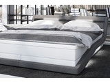 SalesFever® Boxspringbett 180 x 200 cm weiß grau Hotelbett LED ZOFIA 387559 Miniaturansicht - 6