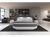 SalesFever® Boxspringbett 180 x 200 cm grau weiß Hotelbett LED MAILINA 387658 Miniaturansicht - 2