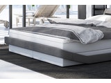 SalesFever® Boxspringbett 180 x 200 cm weiß grau Hotelbett LED ARJONA 387733 Miniaturansicht - 3