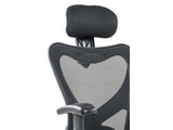 SalesFever® Bürostuhl Schreibtischstuhl schwarz mit Netzrücken und Kopfstütze Tres 390931 Miniaturansicht - 6