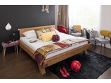 SalesFever® Balkenbett 160 x 200 cm aus massivem Fichtenholz natur MALAK 390887 Miniaturansicht - 1