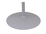 SalesFever® Esstisch rund 110 cm Bistrotisch Hochglanz Weiß mit Metallfuß OBAO 391365 Miniaturansicht - 4