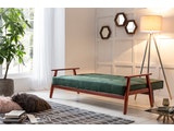 SalesFever® Design Schlafsofa Samt grün ausklappbar skandinavische Möbel Dundal 389621 Miniaturansicht - 5