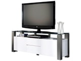 SalesFever® TV Board Dakuri mit Glasplatte Beine Edelstahl 11732 Miniaturansicht - 1