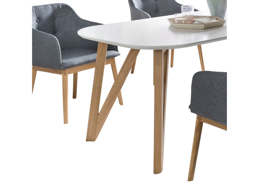 SalesFever® Tischgruppe anthrazit 140 x 90 cm Aino 5tlg. Tisch & 4 Stühle 13817 - 9