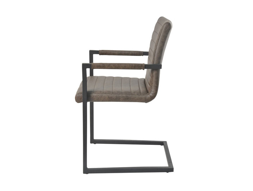 SalesFever® Baumkantentisch Stühle dunkelbraun 160 cm massiv NATUR 5tlg ALESSIA 13845 - 13