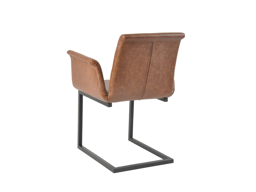 SalesFever® Baumkantentisch Stühle hellbraun Essgruppe 160 cm massiv COGNAC 5tlg GAIA 13893 - 11