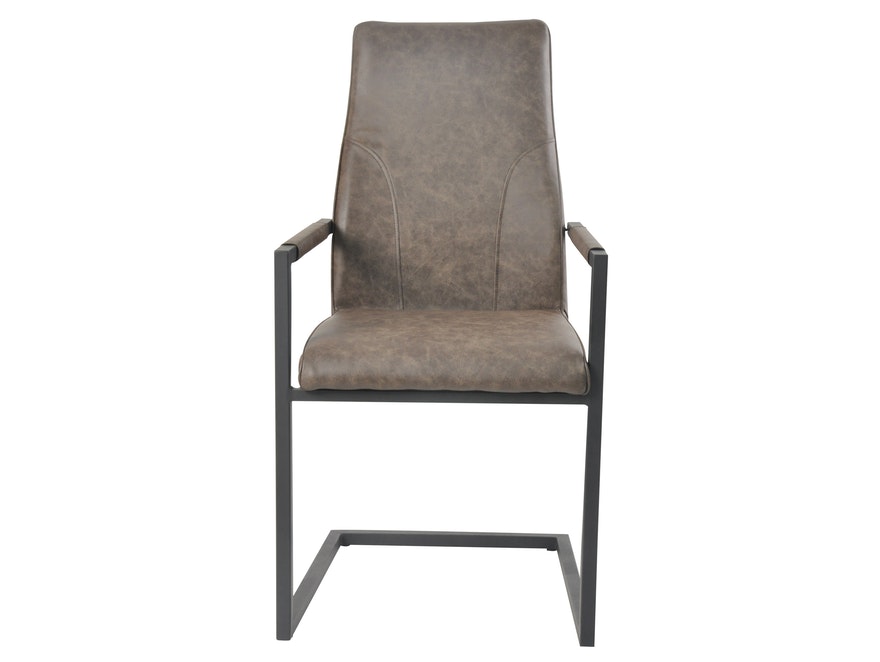 SalesFever® Baumkantentisch Stühle dunkelbraun 160 cm massiv NATUR 5tlg GIADA 13903 - 9