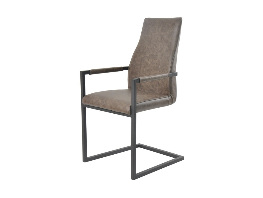 SalesFever® Baumkantentisch Stühle dunkelbraun 160 cm massiv COGNAC 5tlg GIADA 13911 - 12