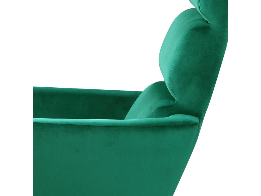 SalesFever® Sessel Tannengrün mit Armlehnen Samtstoff Relaxsessel YLVA 14001 - 7