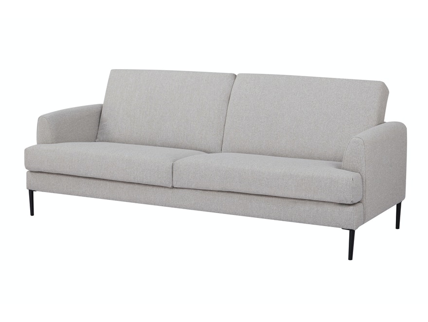 SalesFever® Sofa beige 3-Sitzer Strukturstoff Tokyo 394588 - 2