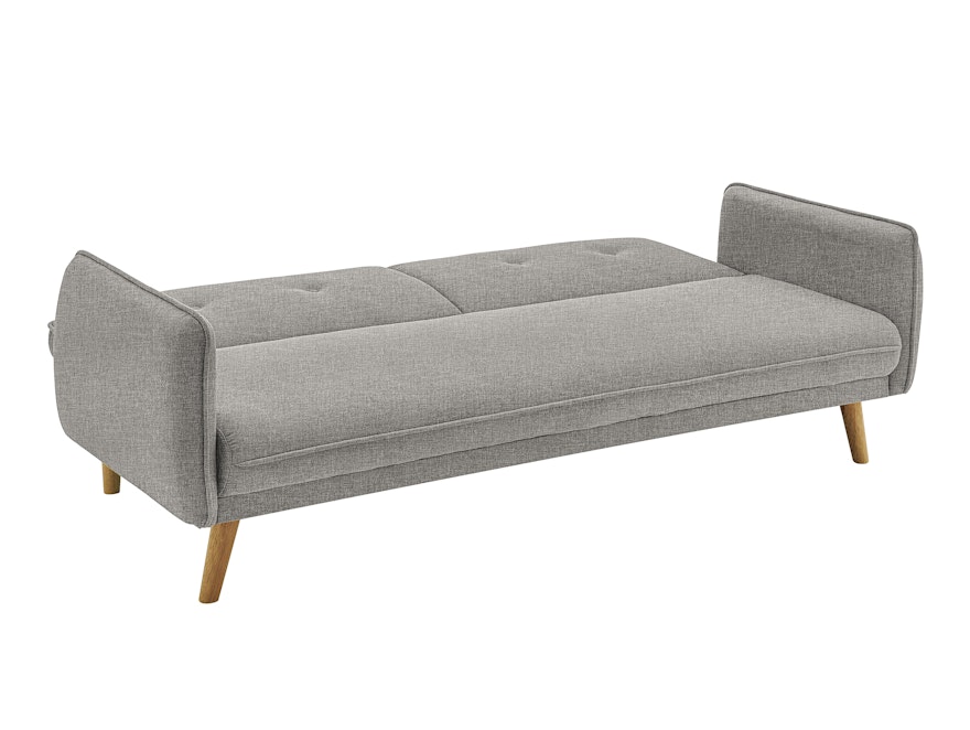 SalesFever® 3-Sitzer Sofa Strukturstoff fein Hellgrau Clik Clak 368633 - 3