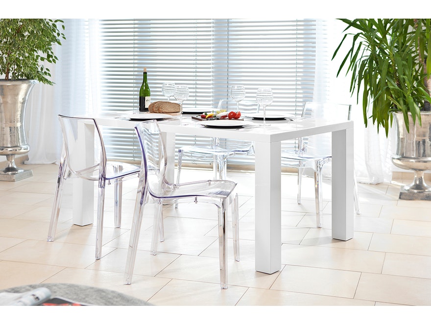 SalesFever® Designer transparent Stuhl Sari aus Kunststoff 6468 - 7