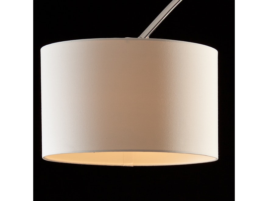 SalesFever® Bogenlampe weiß Alumi groß mit Dimmer 6636 - 3