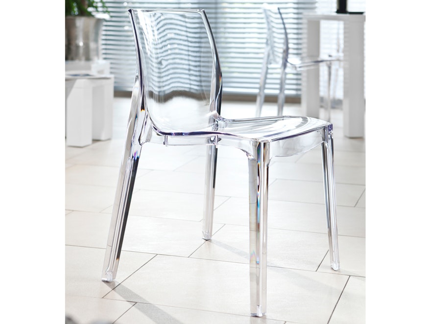 SalesFever® Essgruppe Sari transparent Luke 160x90cm 4 Design Stühle 9003 - 3