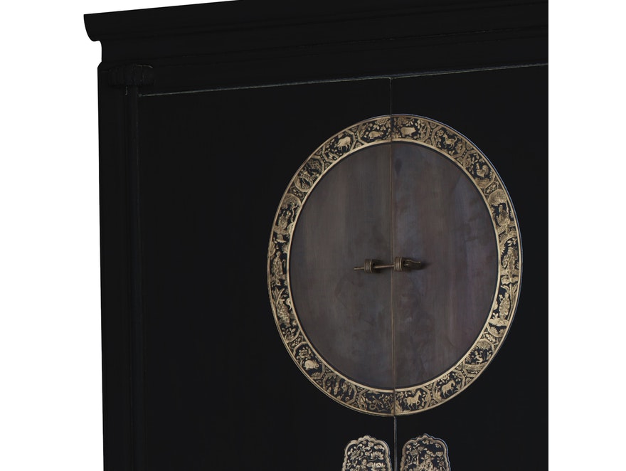 SalesFever® Hochzeitsschrank schwarz Peking mit 2 Türen 9151 - 2