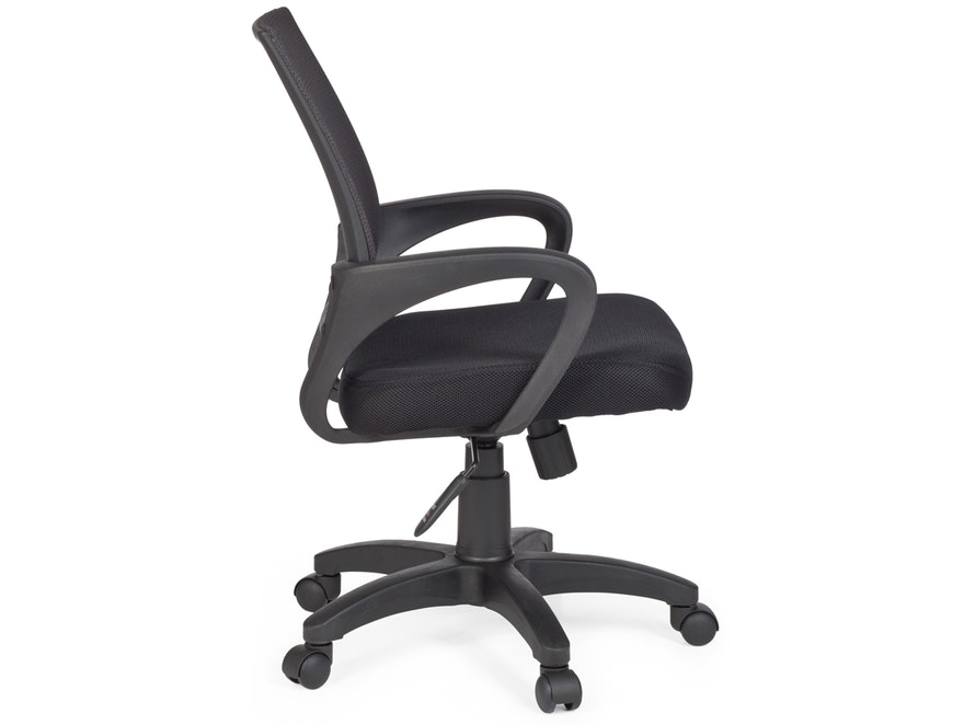 SalesFever® Schreibtischstuhl schwarz Corso Stoff / Netz 9419 - 3