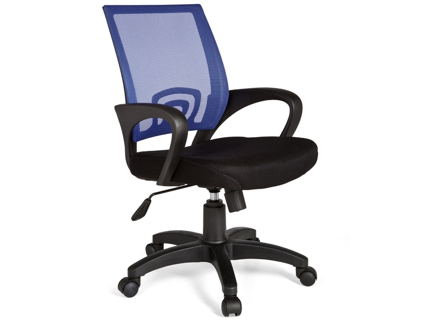SalesFever® Schreibtischstuhl blau Corso Stoff / Netz 9421 - 1
