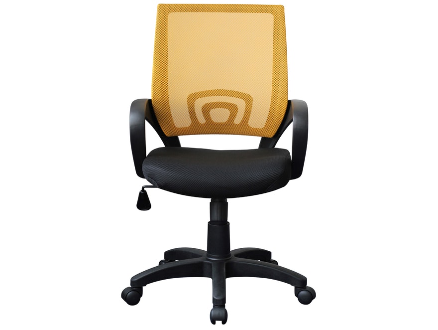 SalesFever® Schreibtischstuhl orange Corso Stoff / Netz 11123 - 2