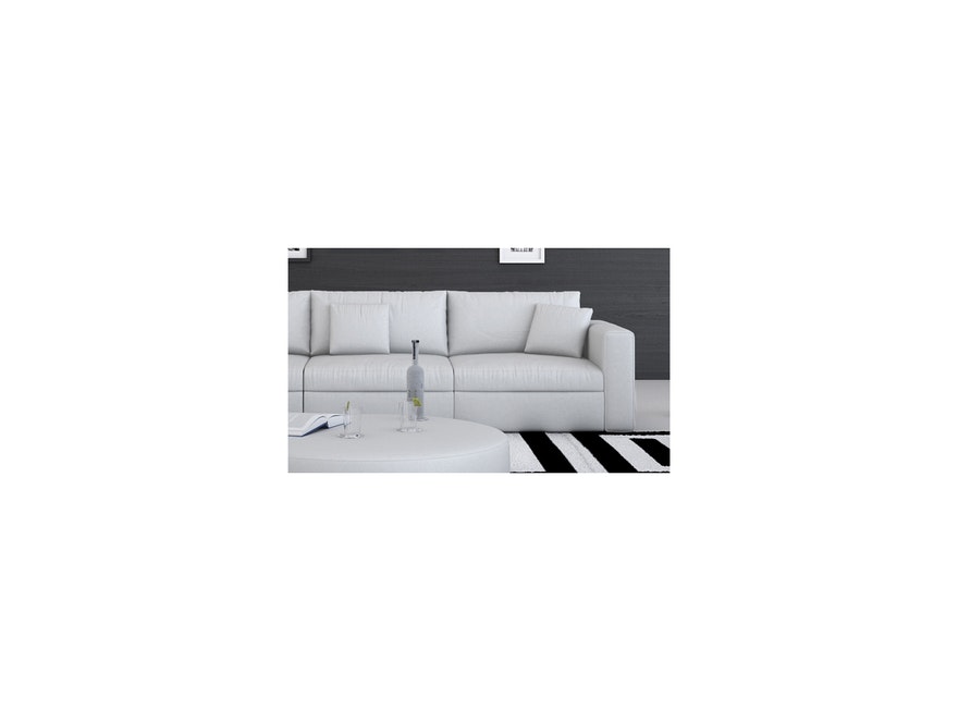 Innocent® Sofa weiß Design 3-Sitzer 245 cm frei stellbar mit Kissen 10753 - 4