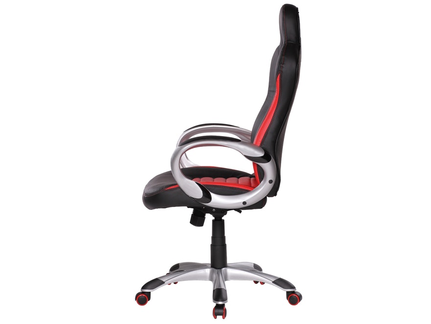 SalesFever® Schreibtischstuhl rot/schwarz Nava Racing Design 11117 - 3