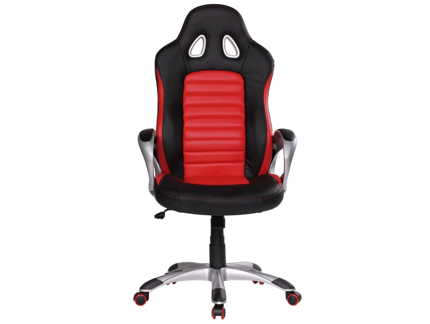SalesFever® Schreibtischstuhl rot/schwarz Nava Racing Design 11117 - 2